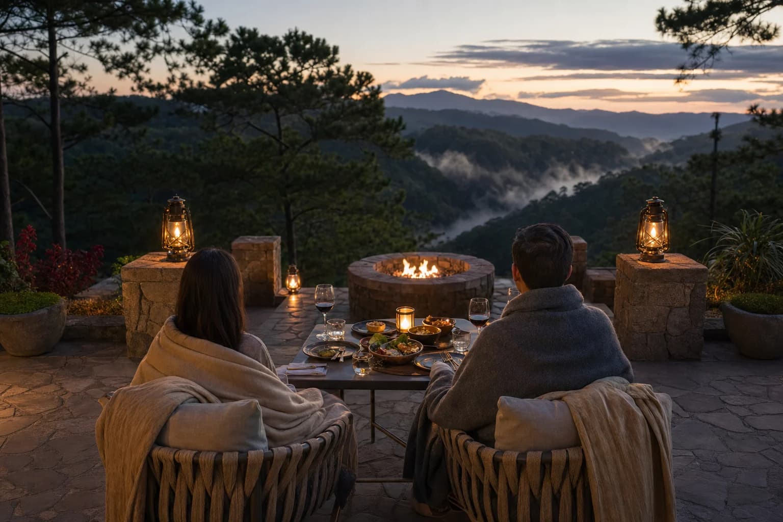 Terrace Hearth Villa