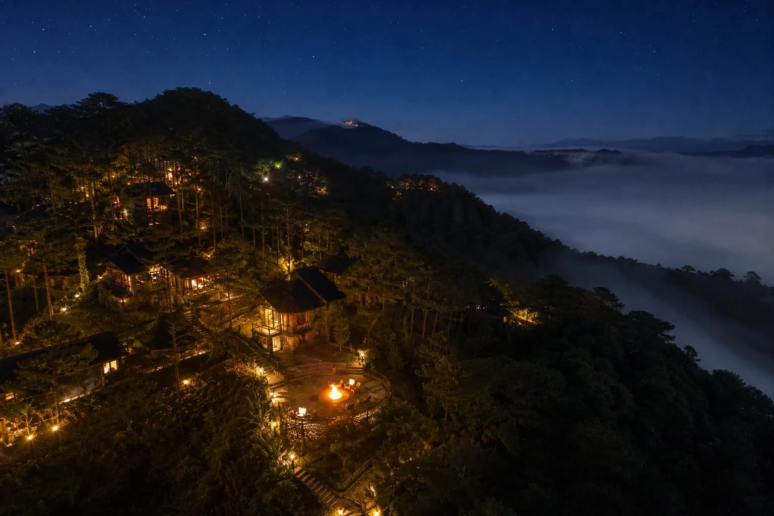 Amara Ridge at night